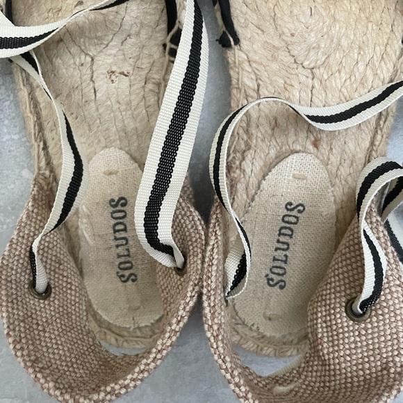 Soludos Striped Ankle Tie Espadrilles - Picture 5 of 9